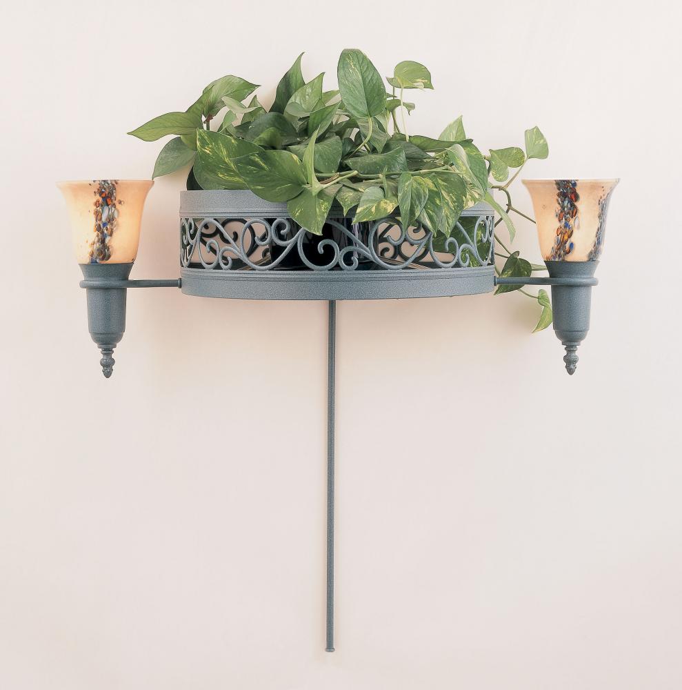 2-LITE WALL BRACKET /POT HOLDER